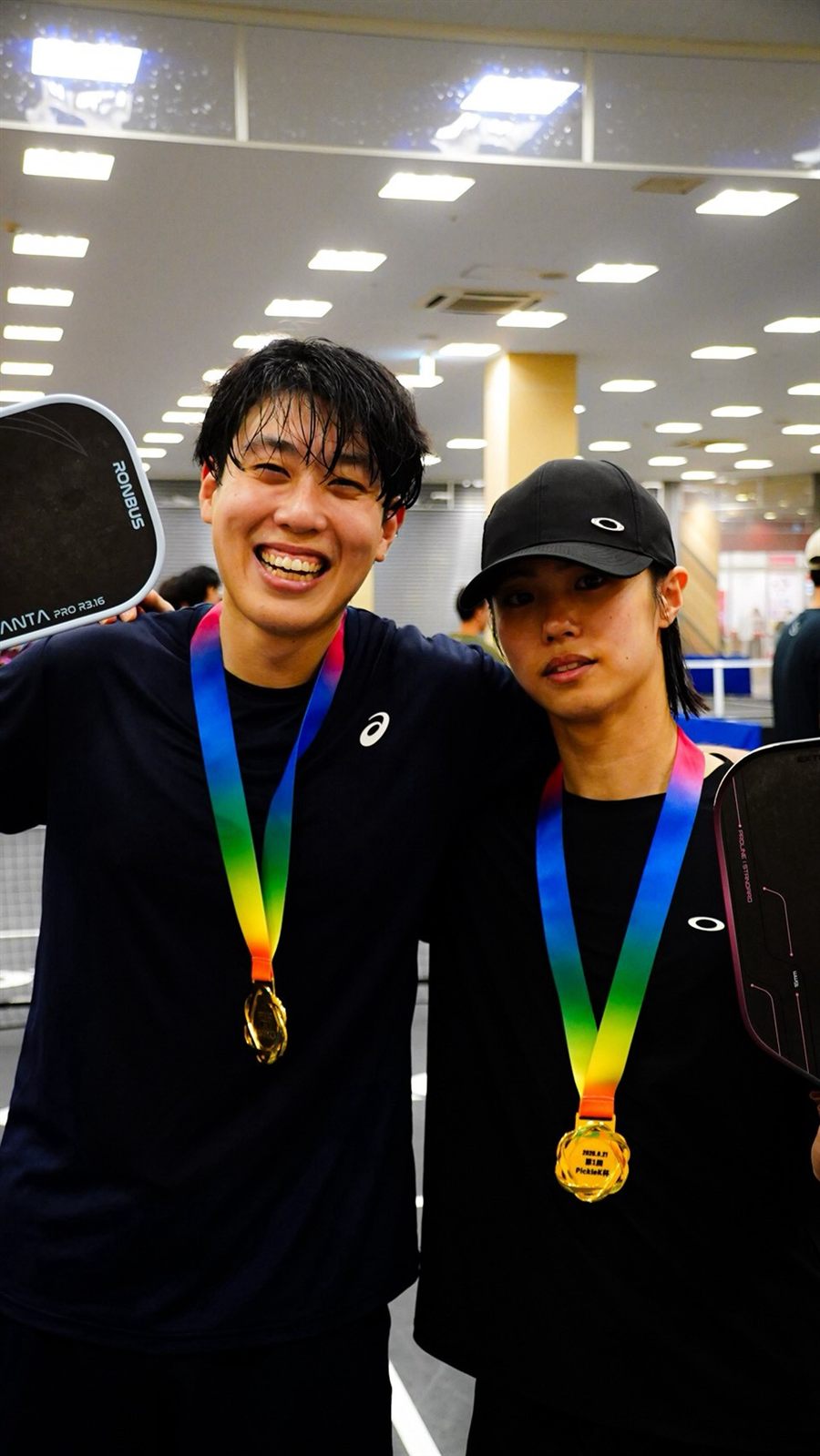 優勝した山浦さん＆千綾さんペアの写真